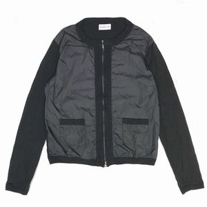Moncler Black Women's Hybrid Bomber Jacket